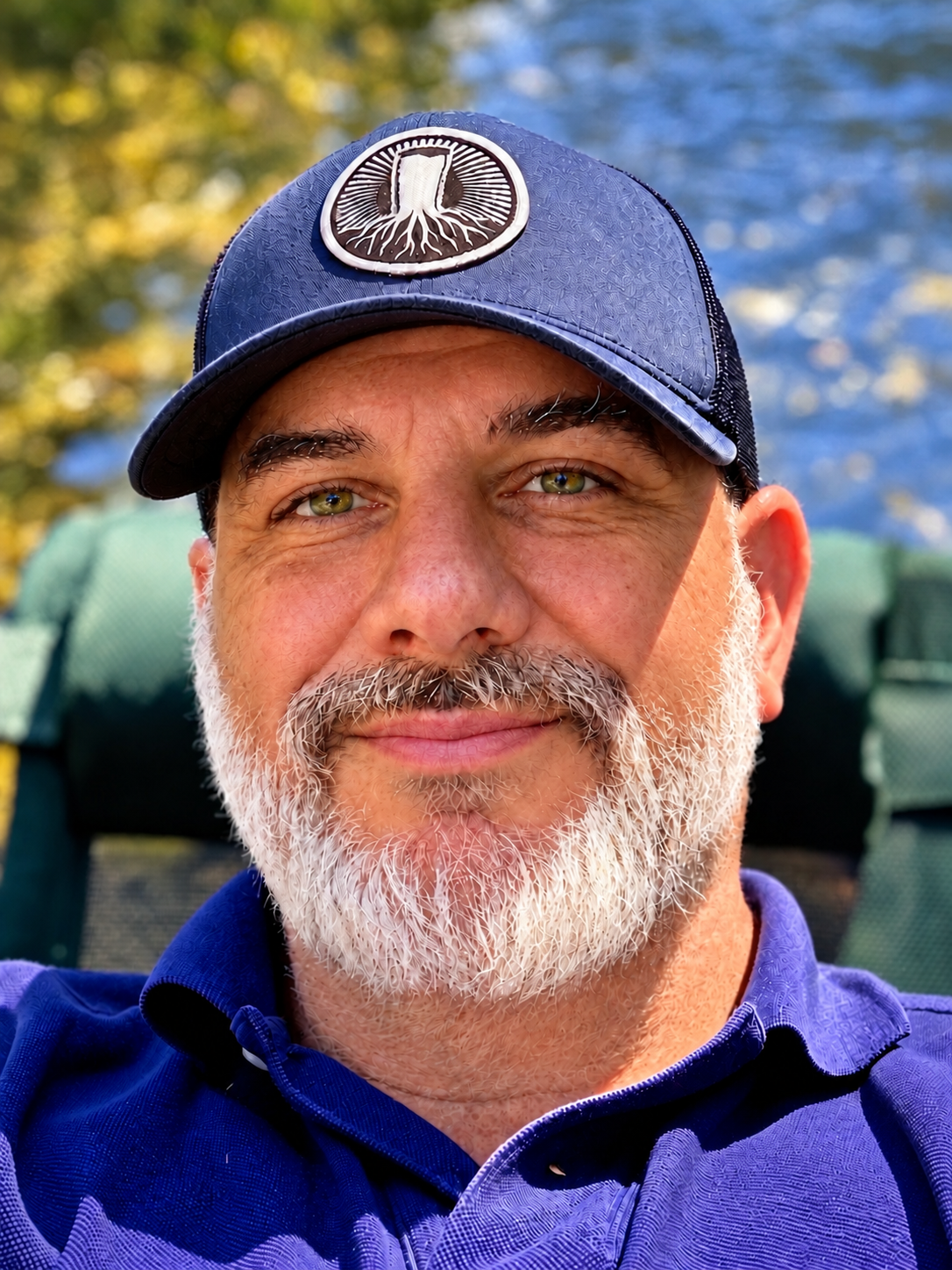 Sean D. Leit outdoors wearing a blue cap